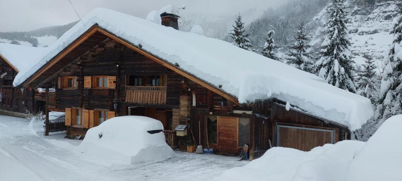 Charmieux Appartement En Chalet Typique Le Grand-Bornand Luaran gambar
